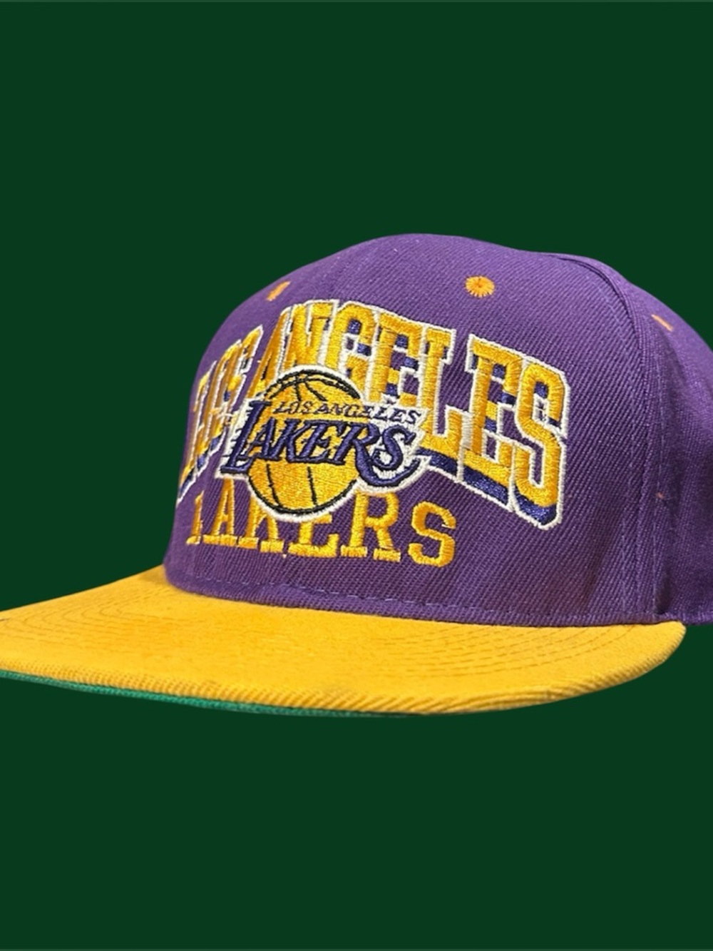 Vintage Los Angeles Lakers Stitched 100% Wool Mitchell & Ness Hat